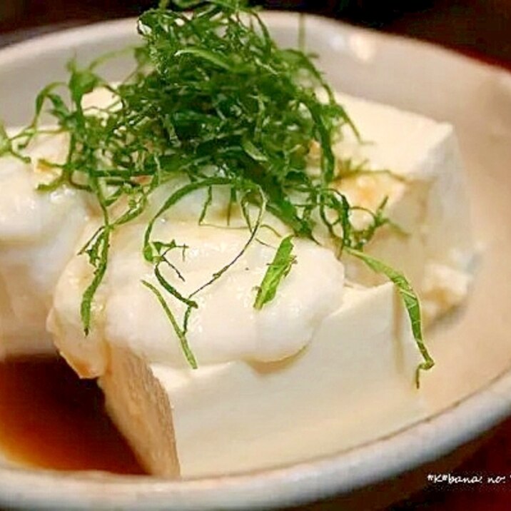 豆腐の大和芋のっけ